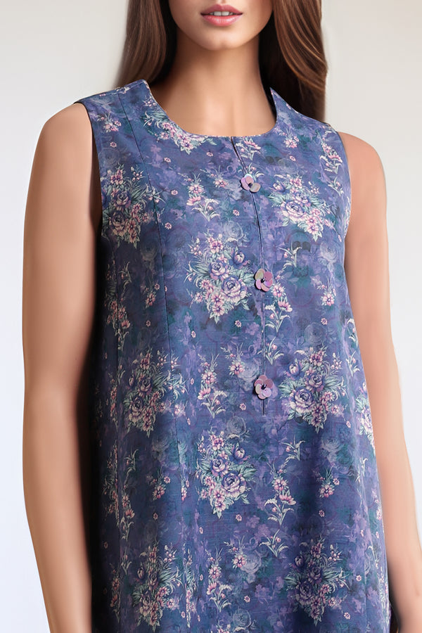 Unstitched Printed Khaddar 2 Piece (Shirt/Trouser)