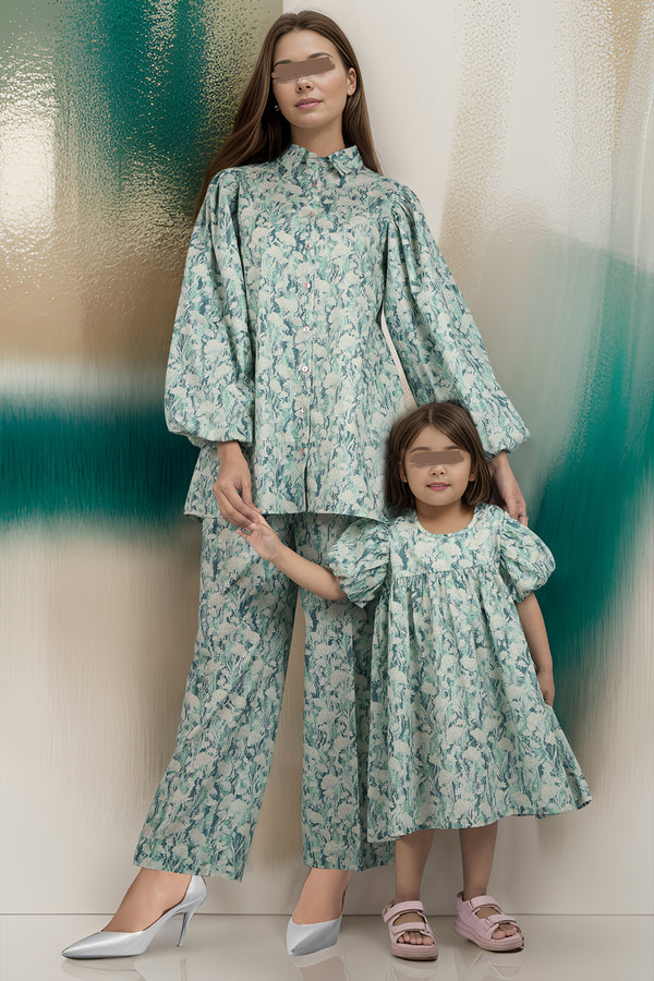 SAYA's Printed Lawn Stitched For Mom And Daughter