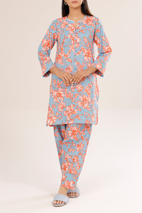 Unstitched Printed Lawn 2 Piece (Shirt/Trouser)