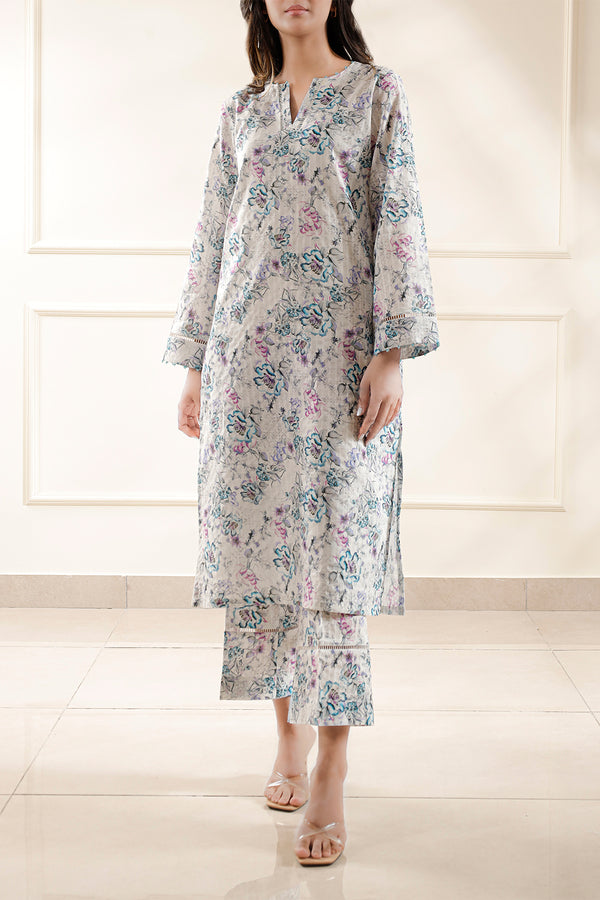 Unstitched Printed Lawn 2 Piece (Shirt/Trouser)