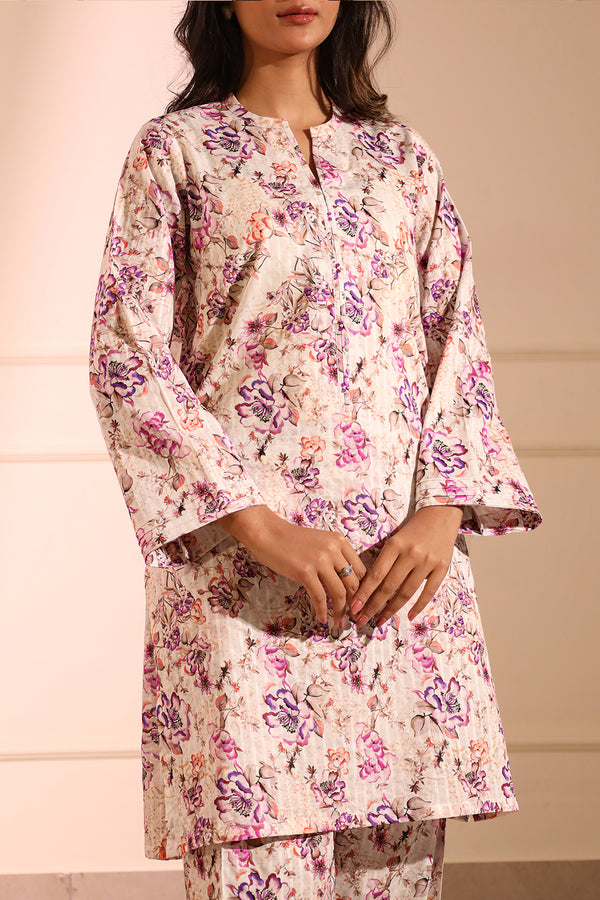 Unstitched Printed Lawn 2 Piece (Shirt/Trouser)