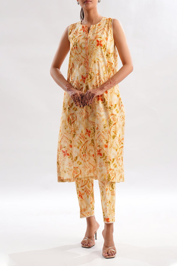 Unstitched Printed Lawn 2 Piece (Shirt/Trouser)