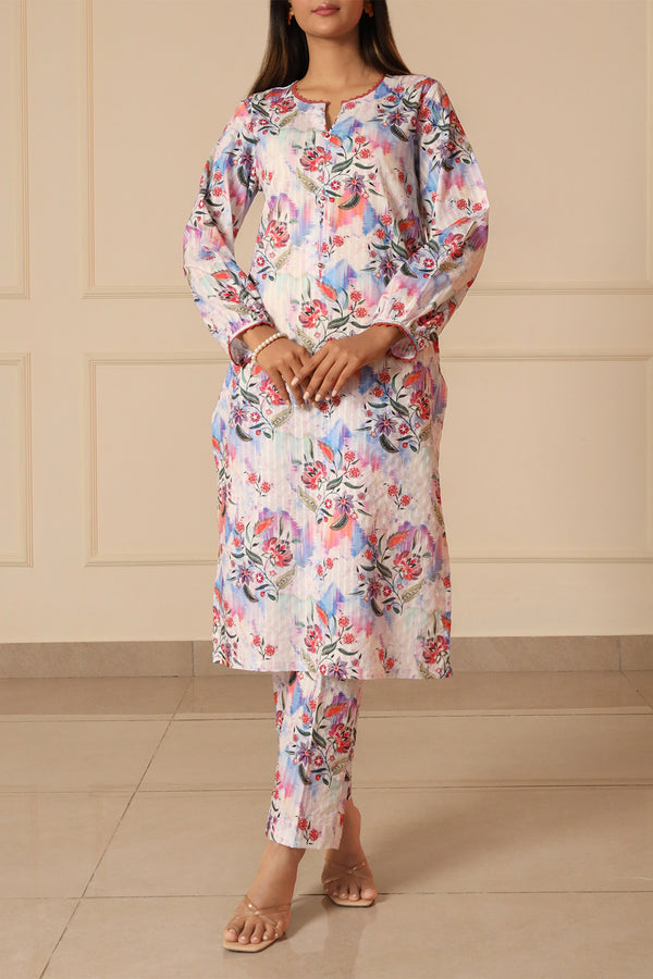 Unstitched Printed Lawn 2 Piece (Shirt/Trouser)