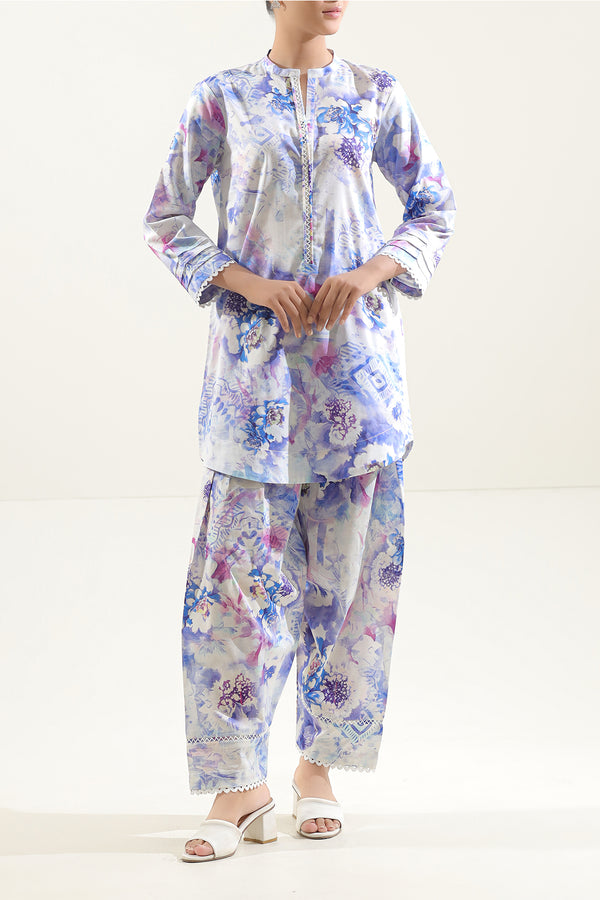 Unstitched Printed Lawn 2 Piece (Shirt/Trouser)