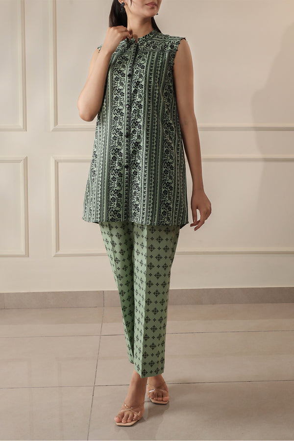Unstitched Printed Lawn 2 Piece (Shirt/Trouser)