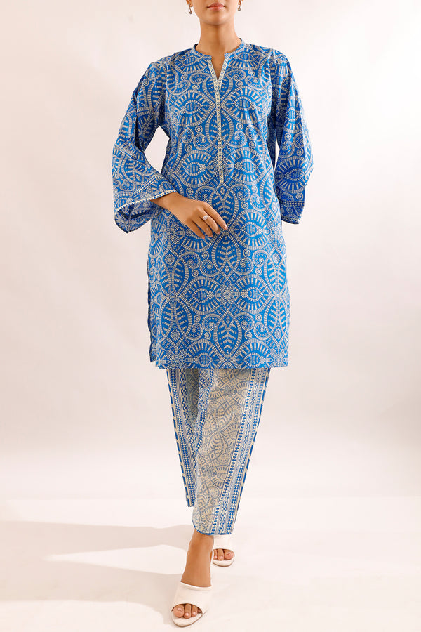 Unstitched Printed Lawn 2 Piece (Shirt/Trouser)