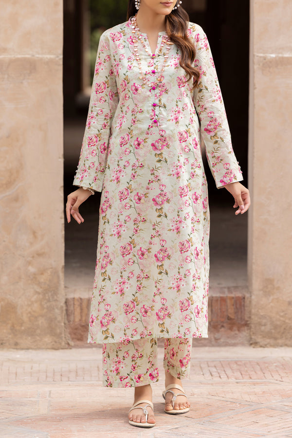 Unstitched Printed Lawn 2 Piece (Shirt/Trouser)