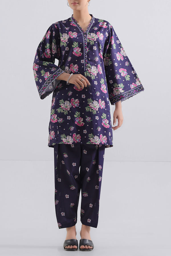 Unstitched Printed Lawn 2 Piece (Shirt/Trouser)