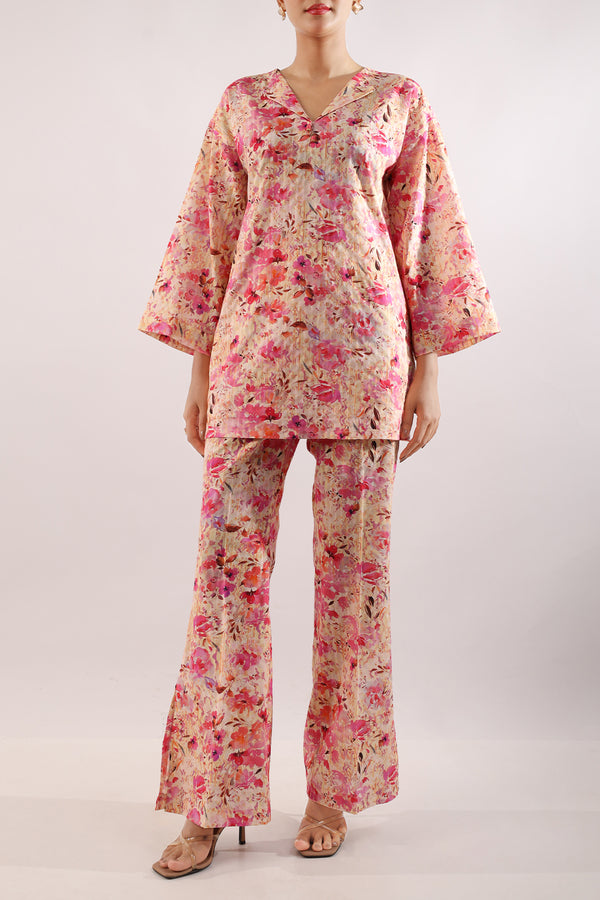 Unstitched Printed Lawn 2 Piece (Shirt/Trouser)