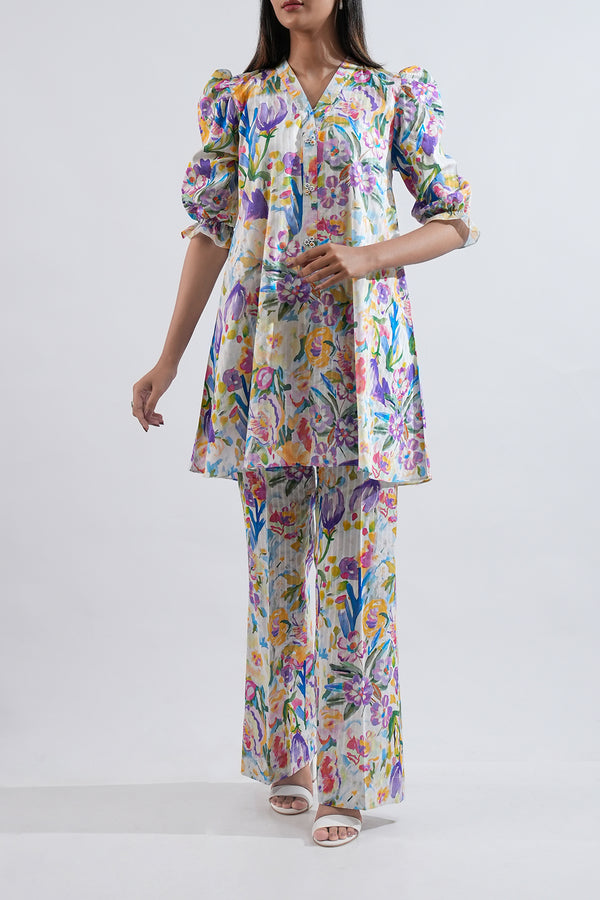 Unstitched Printed Lawn 2 Piece (Shirt/Trouser)