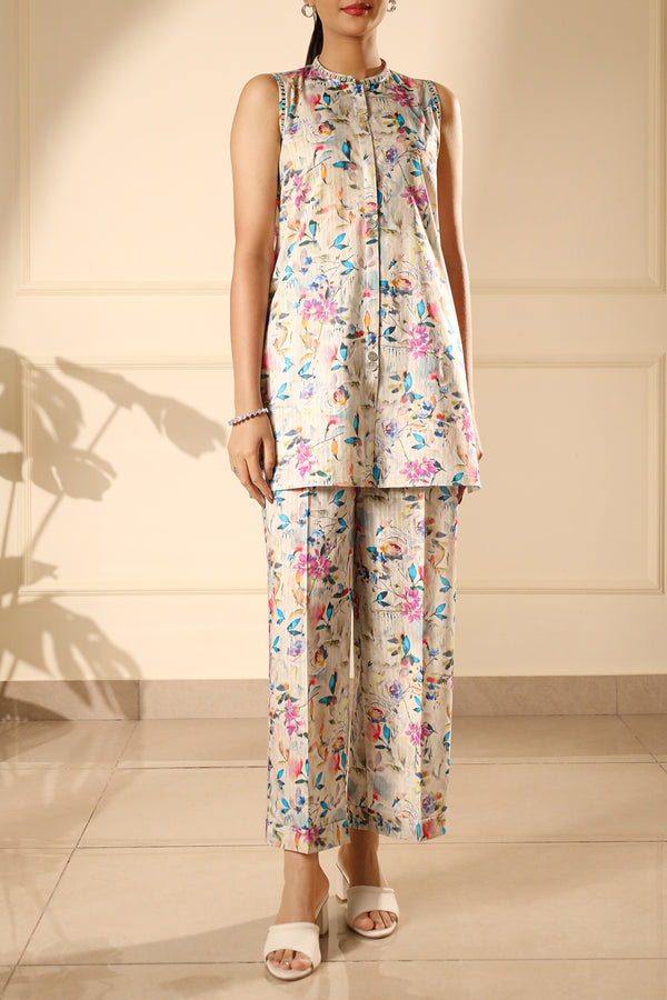 Unstitched Printed Lawn 2 Piece (Shirt/Trouser)