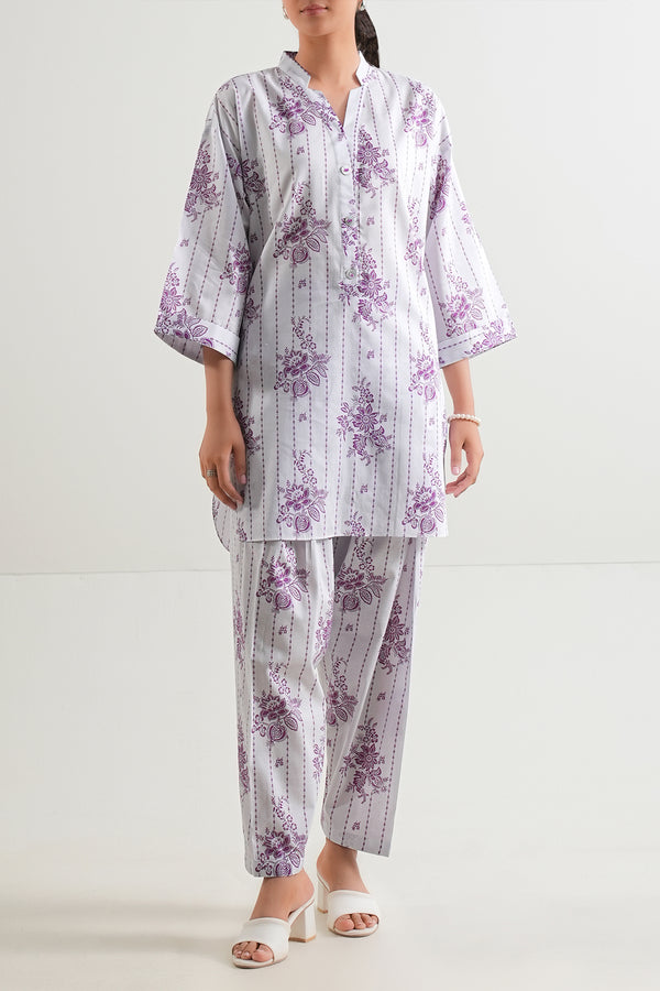Unstitched Printed Lawn 2 Piece (Shirt/Trouser)