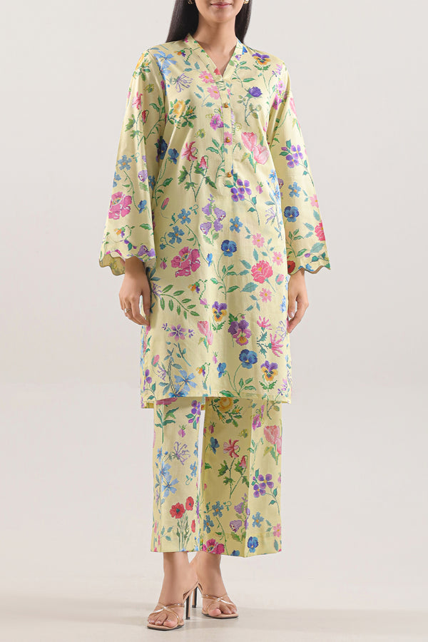 Unstitched Printed Lawn 2 Piece (Shirt/Trouser)