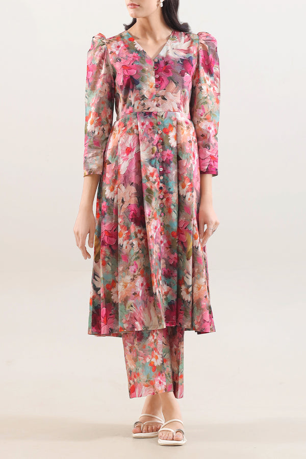 Unstitched Printed Royal Linen 2 Piece (Shirt/Trouser)