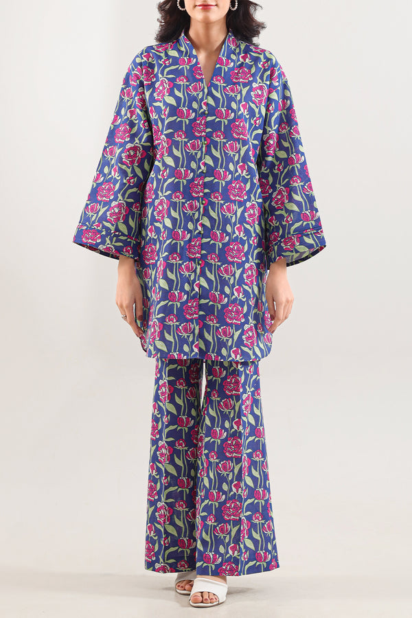 Unstitched Printed Khaddar 2 Piece (Shirt/Trouser)