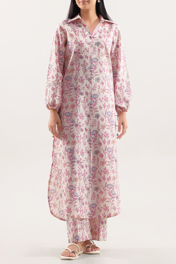 Unstitched Printed Khaddar 2 Piece (Shirt/Trouser)