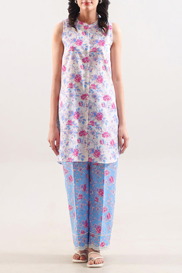 Unstitched Printed Khaddar 2 Piece (Shirt/Trouser)