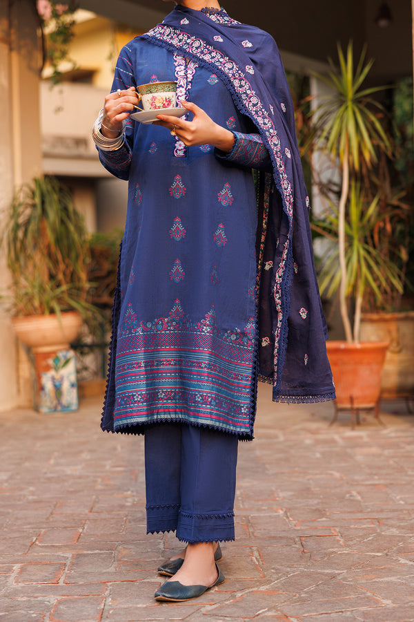 Unstitched Embroidered  Cotton Jacquard 2 Piece (Shirt/Trouser)