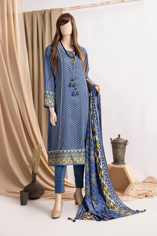 Unstitched Printed Lawn 3 Piece