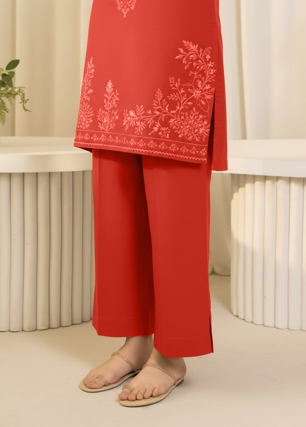 Unstitched Dyed Slub Cotton Trouser Fabric