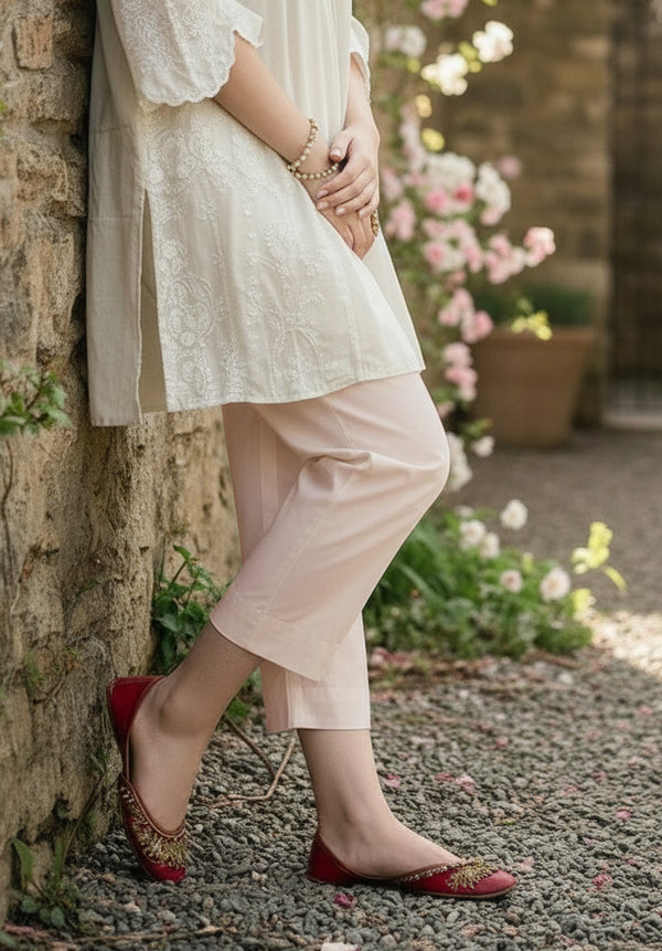 Unstitched Dyed Cambric Trouser Fabric