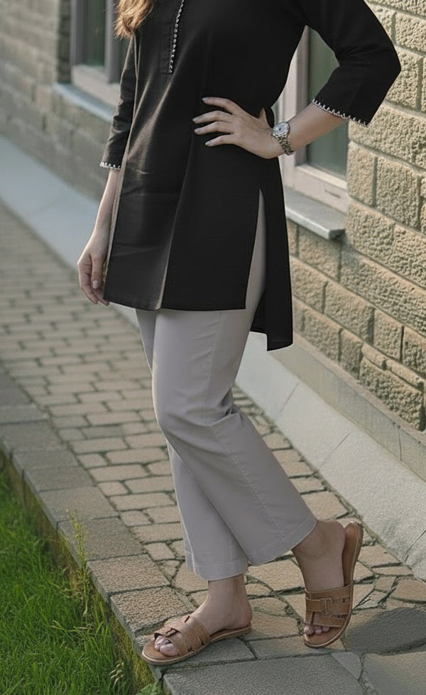 Unstitched Dyed Cambric Trouser Fabric