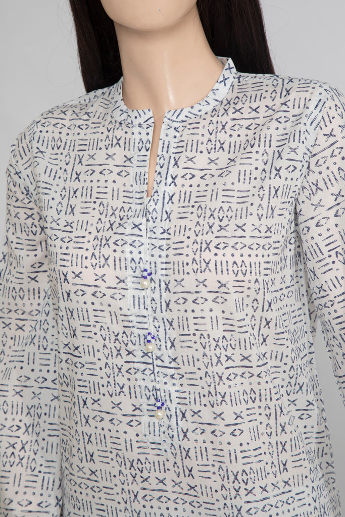 Printed Cambric Stitched 2 Piece (Shirt/Dupatta)