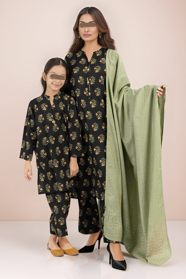 SAYA's Printed Polyester Stitched For Mom And Daughter