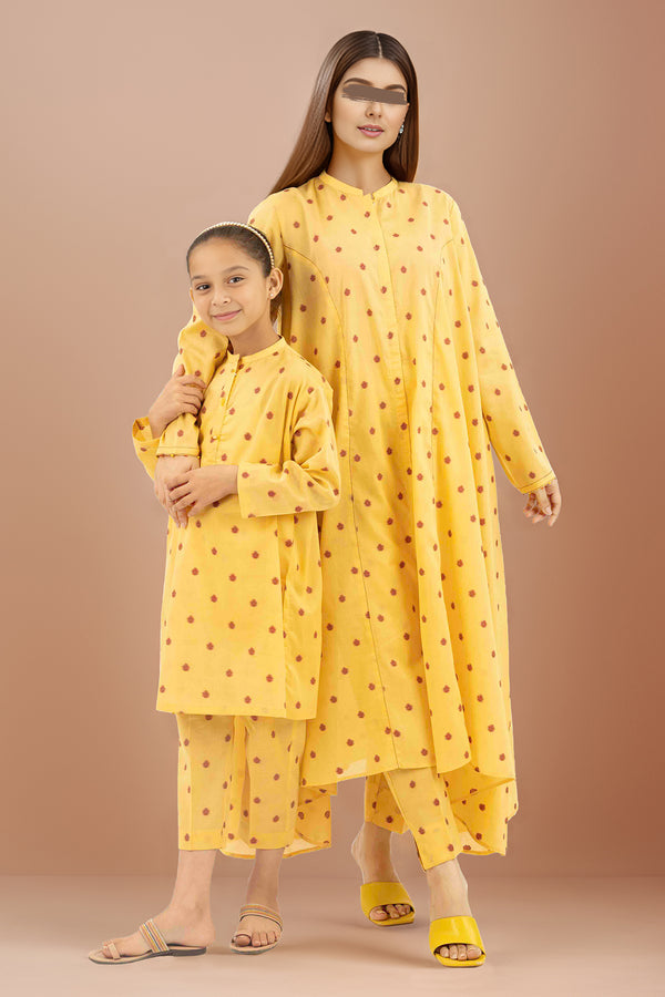 SAYA's Printed Cotton Jacquard Stitched For Mom And Daughter