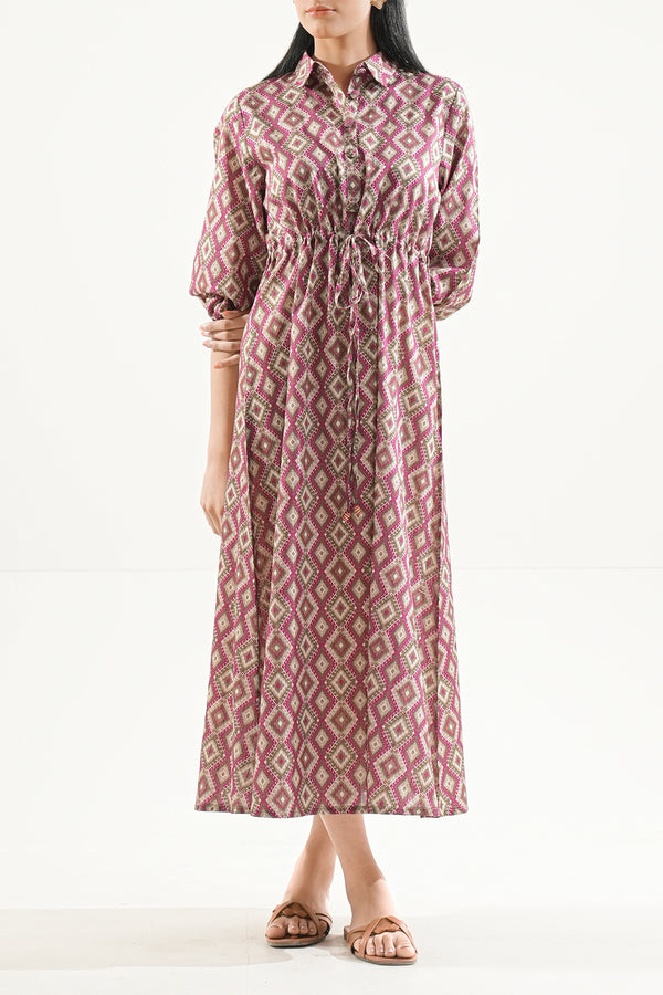 Printed Lawn Stitched Dress