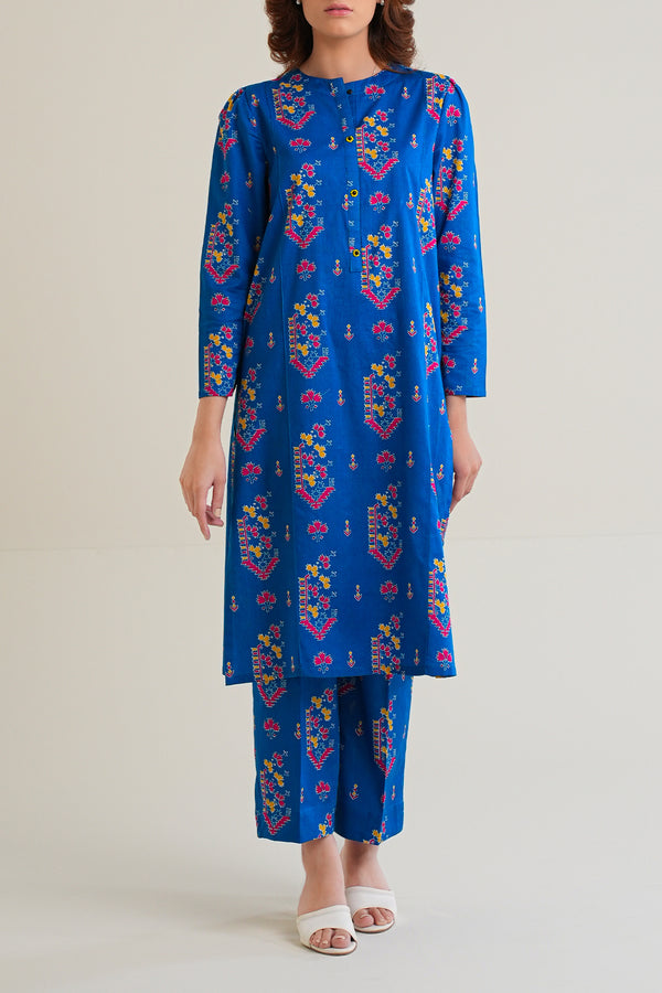 Printed Lawn Stitched 2 Piece (Shirt/Trouser)