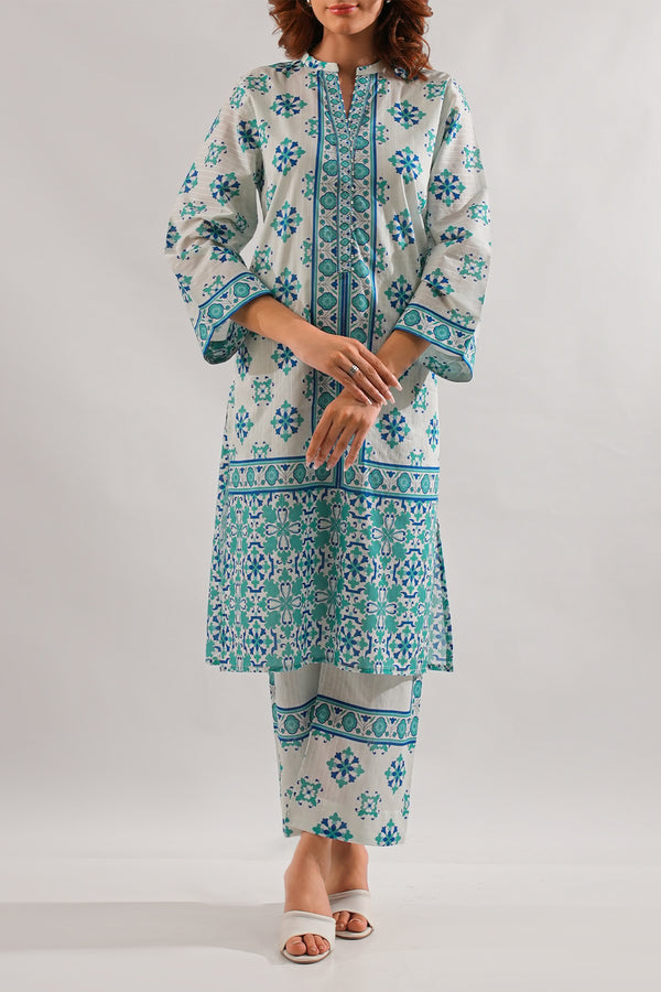 Printed Cotton Stitched Shirt