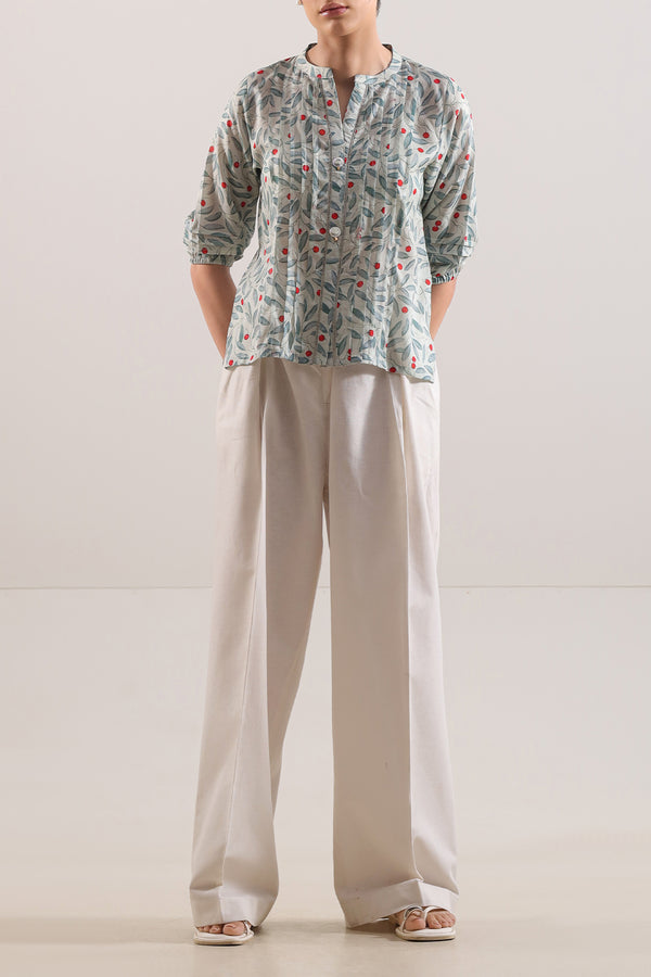 Printed Silk Touch Stitched Shirt