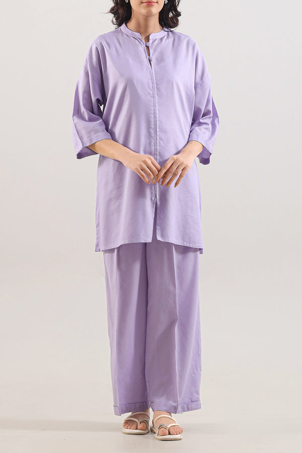 Cotton Jacquard Stitched 2 Piece (Shirt/Trouser)