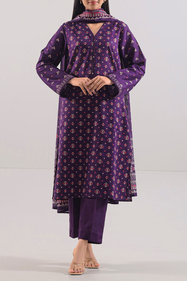 Printed Lawn Stitched 2 Piece (Shirt/Dupatta)