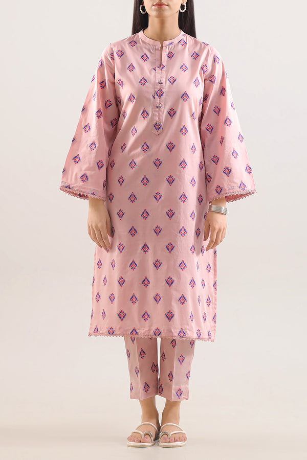 Cotton Jacquard Stitched 2 Piece (Shirt/Trouser)