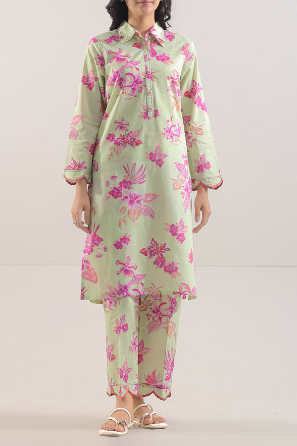 Stitched Printed Embroidered Lawn 2 Piece (Shirt/Trouser)