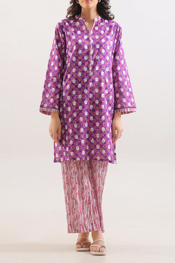 Printed Lawn Stitched 2 Piece (Shirt/Trouser)
