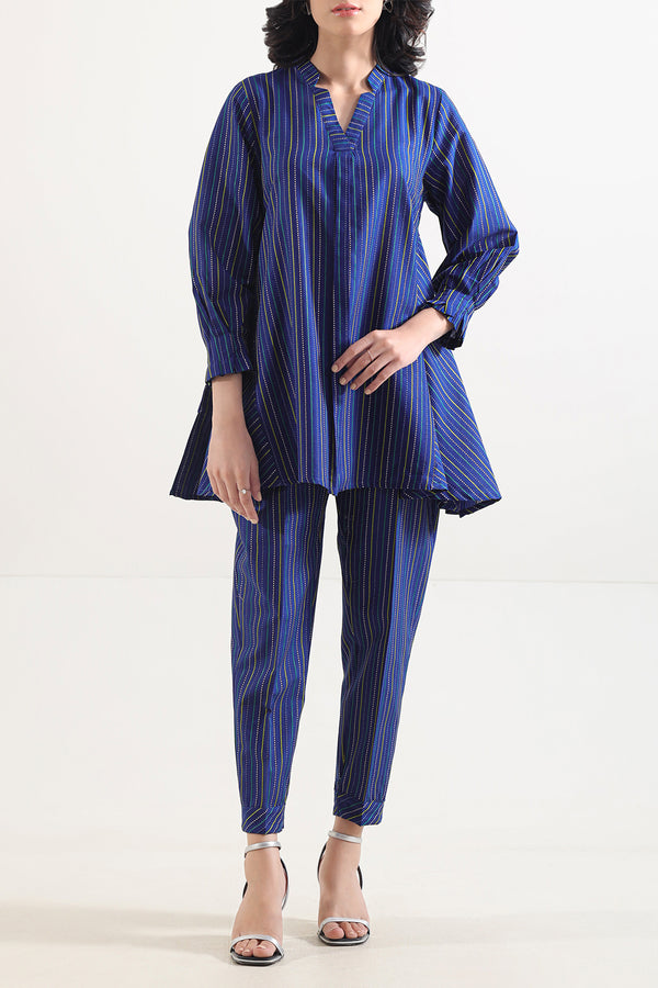 Cotton Jacquard Stitched 2 Piece (Shirt/Trouser)