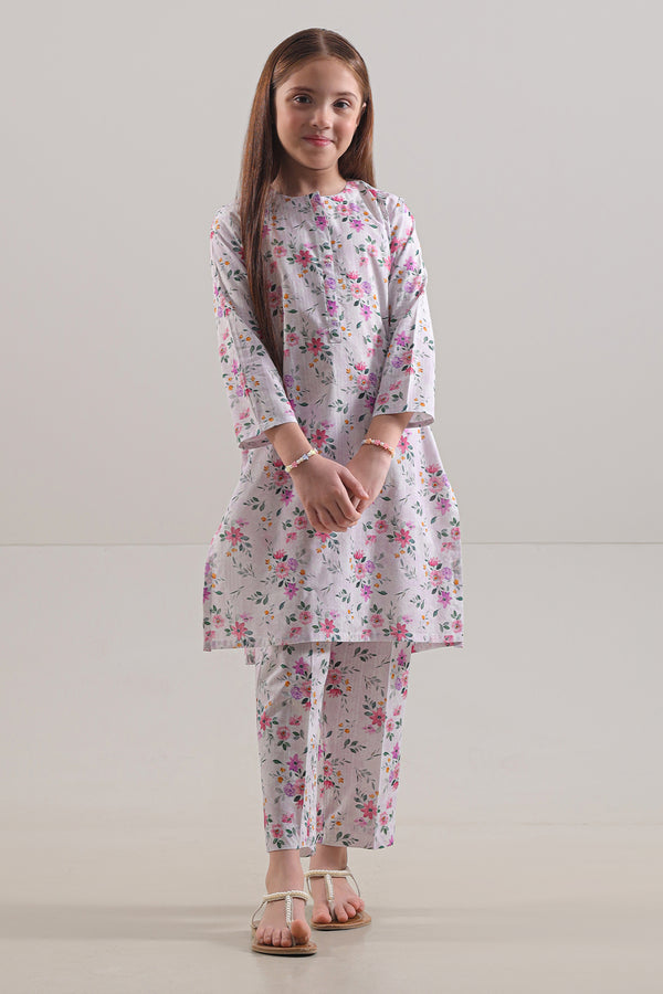 Printed Lawn Stitched 2 Piece (Shirt/Trouser) For Kids