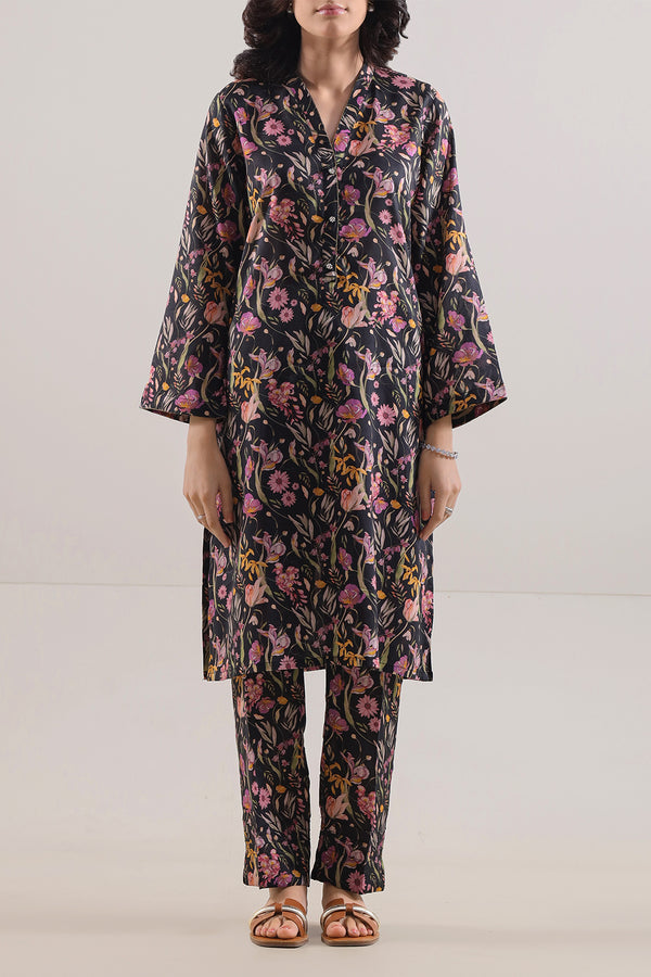 Printed Silk Touch Stitched 2 Piece (Shirt/Trouser)