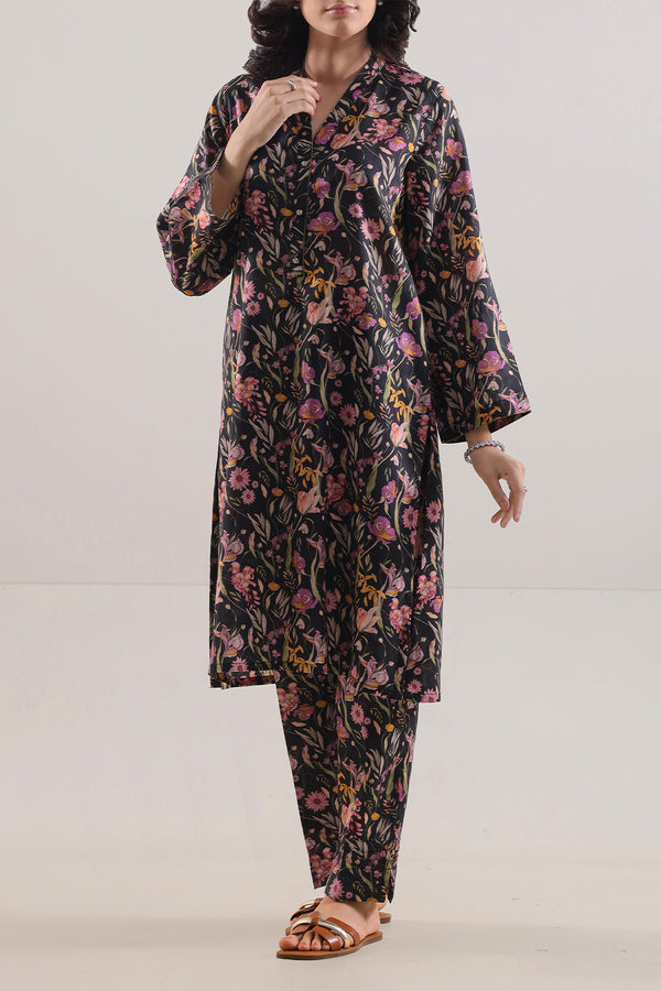 Printed Silk Touch Stitched Shirt