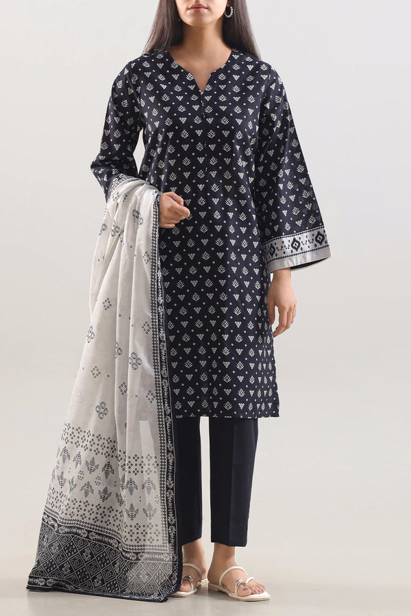 Printed Lawn Stitched 3 Piece