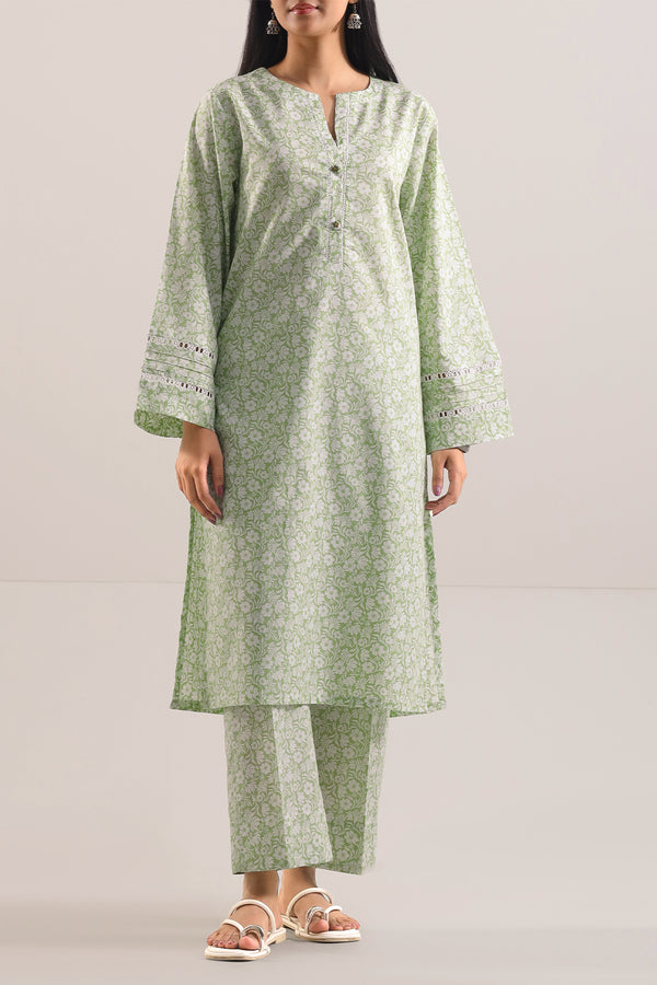 Printed Lawn Stitched 2 Piece (Shirt/Trouser)