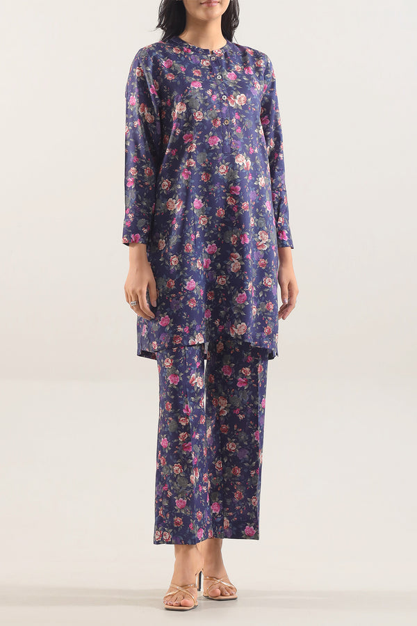 Printed Silk Touch Stitched 2 Piece (Shirt/Trouser)