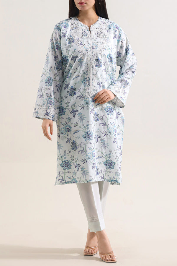 Printed Embroidered Cotton Filament Stitched 2 Piece (Shirt/Trouser)