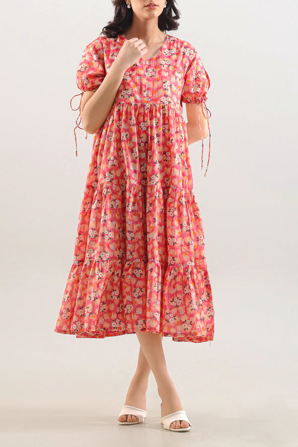 Printed Strip Lawn Stitched Shirt