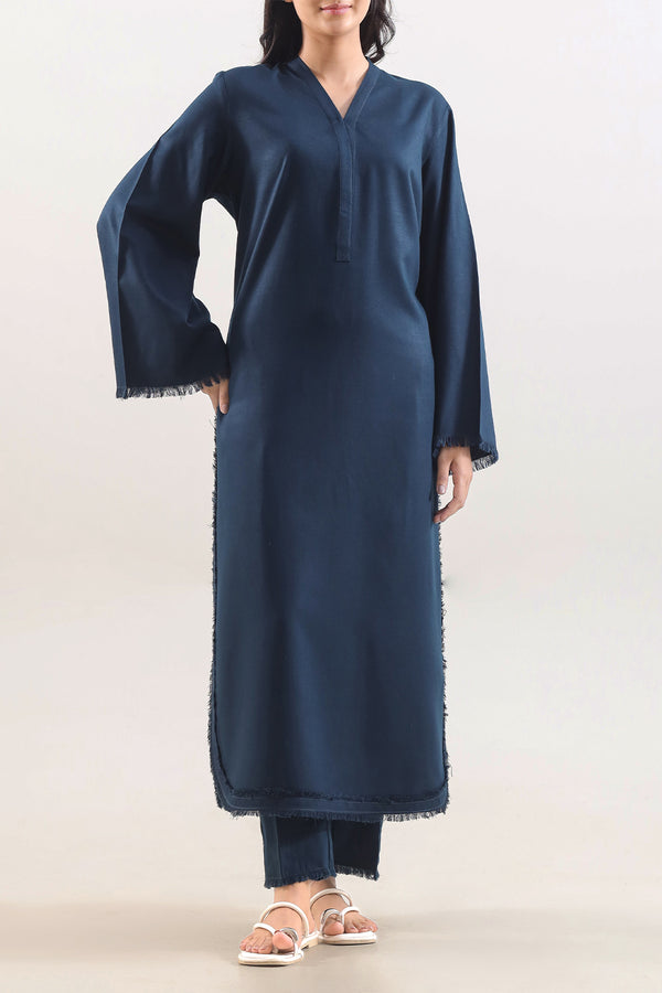 Solid Khaddar Stitched 2 Piece (Shirt/Trouser)