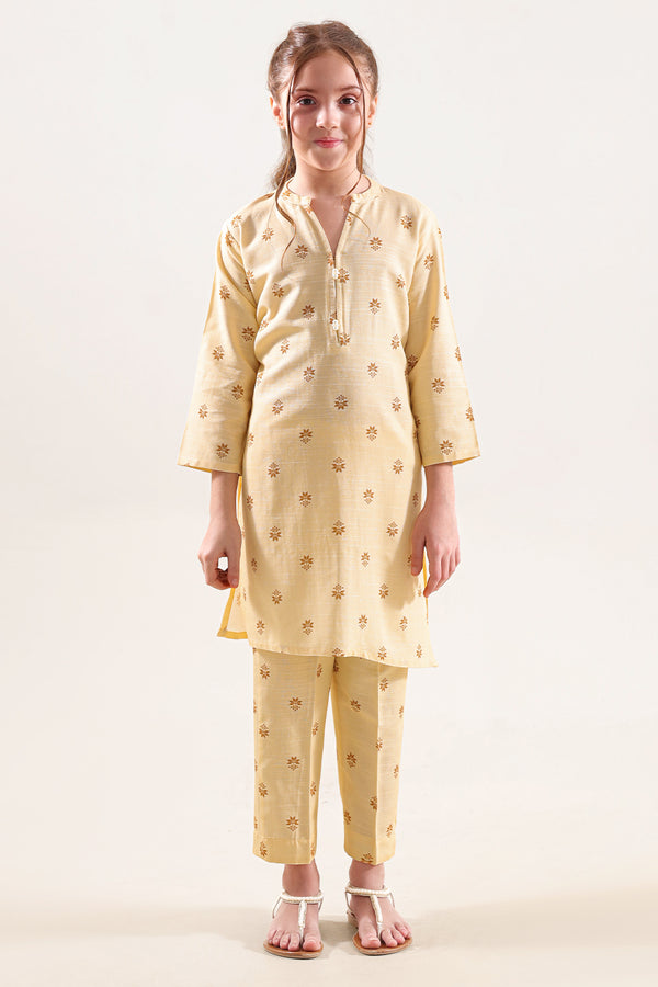 Printed Khaddar Stitched Shirt/Trouser For Kids