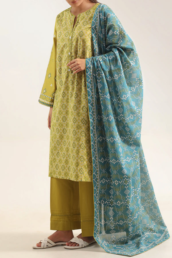 Printed Lawn Stitched 3 Piece